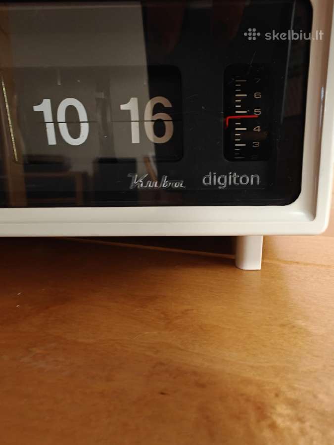 Radija Kuba Digiton flip clock, 1972 - nuotraukos Nr. 2