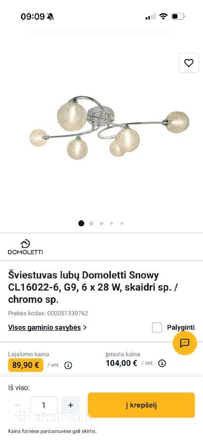 Parduodu šviestuvą - nuotraukos Nr. 5