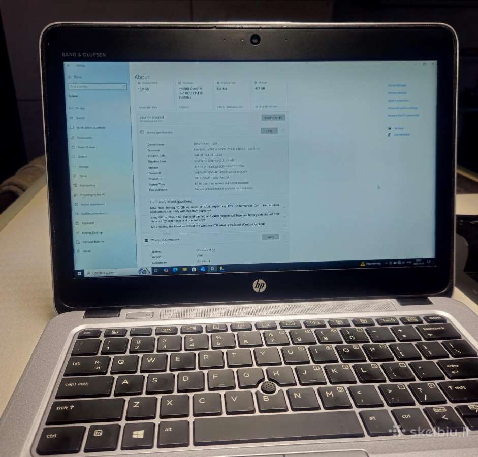 Hp Elitebook 820 G3 nauja baterija - nuotraukos Nr. 5