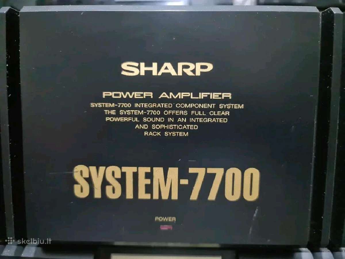 Sharp system 7700 veikiantis tik 50e - nuotraukos Nr. 25