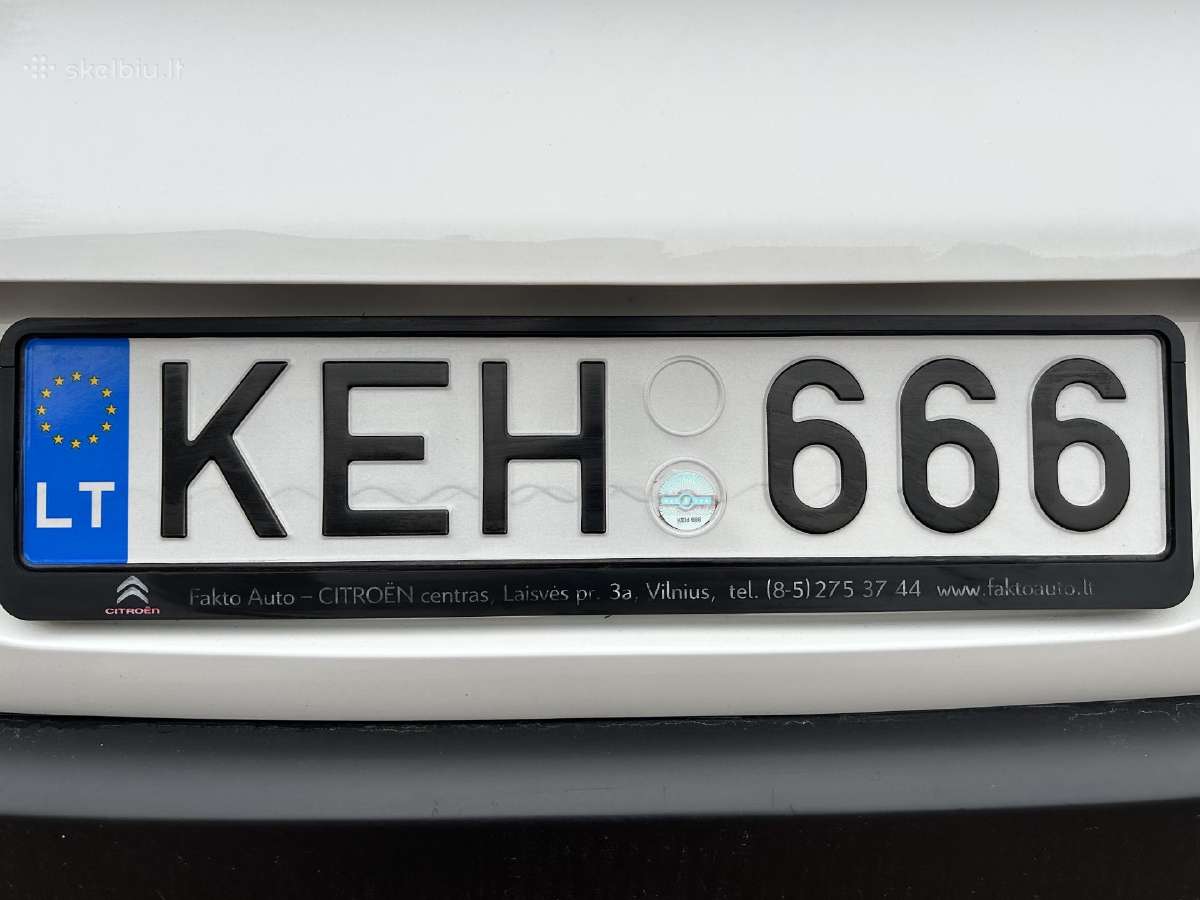 Valstybiniai numeriai Keh666 - nuotraukos Nr. 2