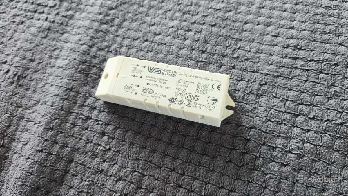 Įtampos tranformatorius 220v/12v - nuotraukos Nr. 3