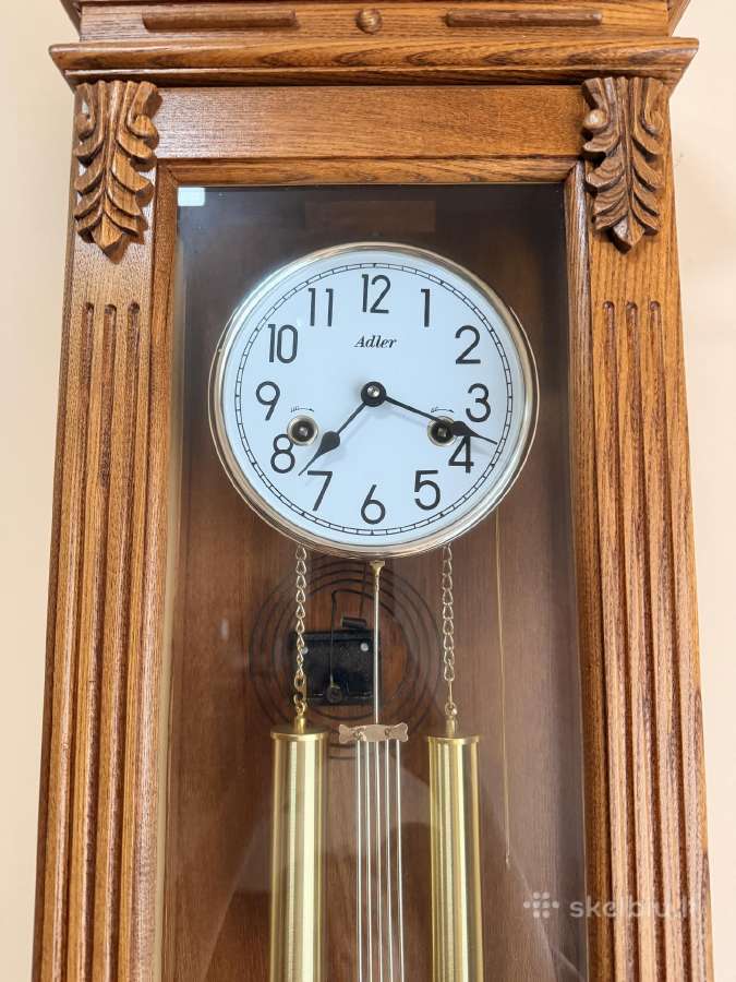 Adler Ąžuolas. Sieninis Mechaninis Laikrodis - nuotraukos Nr. 3