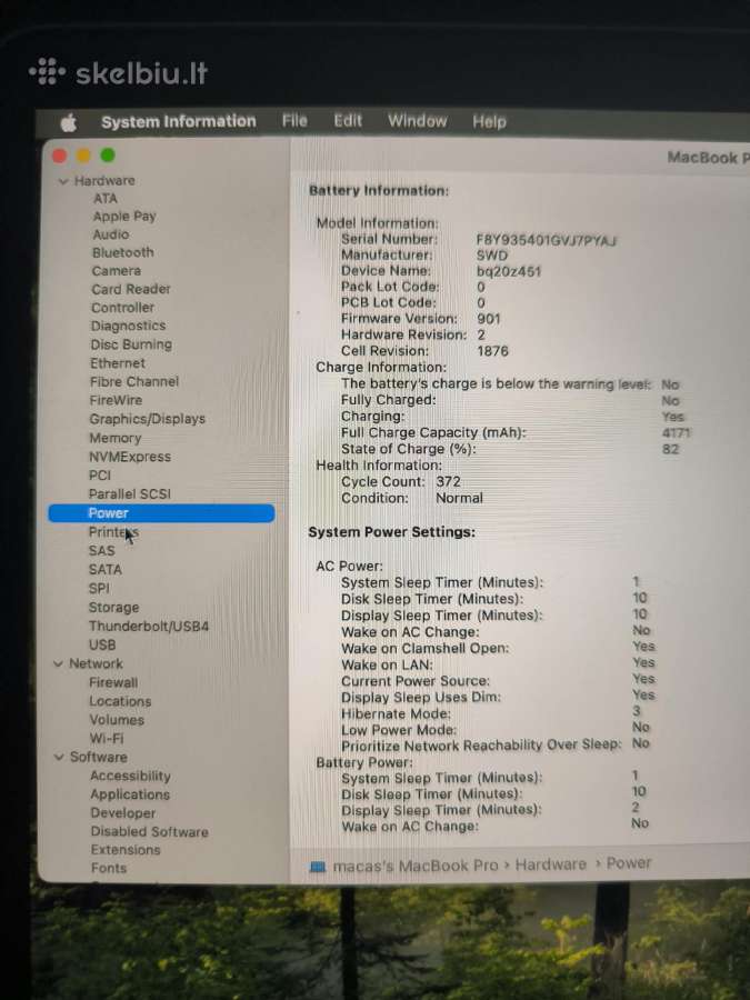 Parduodamas MacBook Pro 13 (2019) Touch Bar 2 - nuotraukos Nr. 4