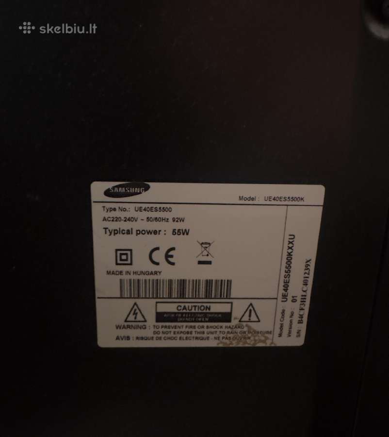 Samsung smart TV 40 - nuotraukos Nr. 3