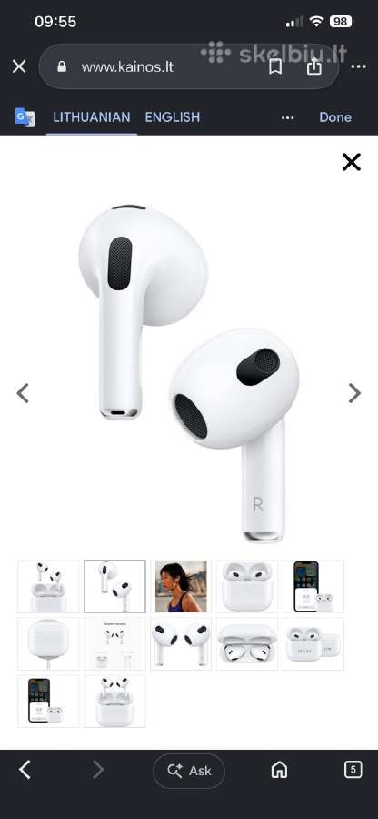 Apple Airpods (3rd gen) (2021) - nuotraukos Nr. 4