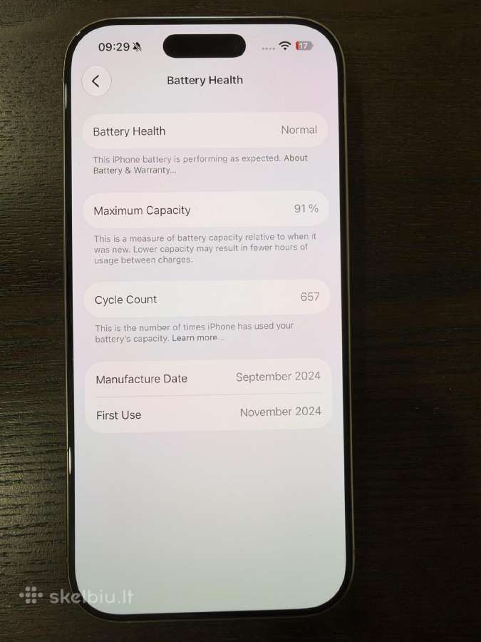 iPhone 16 pro 128 GB - nuotraukos Nr. 3