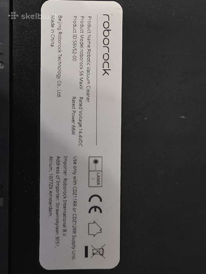 Roborock S6 Maxv labai mazai naudotas - nuotraukos Nr. 3