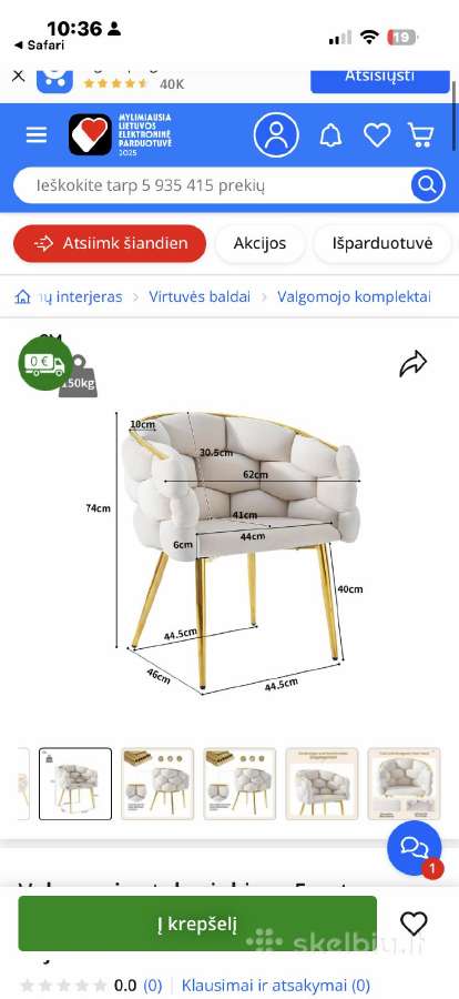 Valgomojo stalo rinkinys 4 vnt., 140x80 cm, - nuotraukos Nr. 3