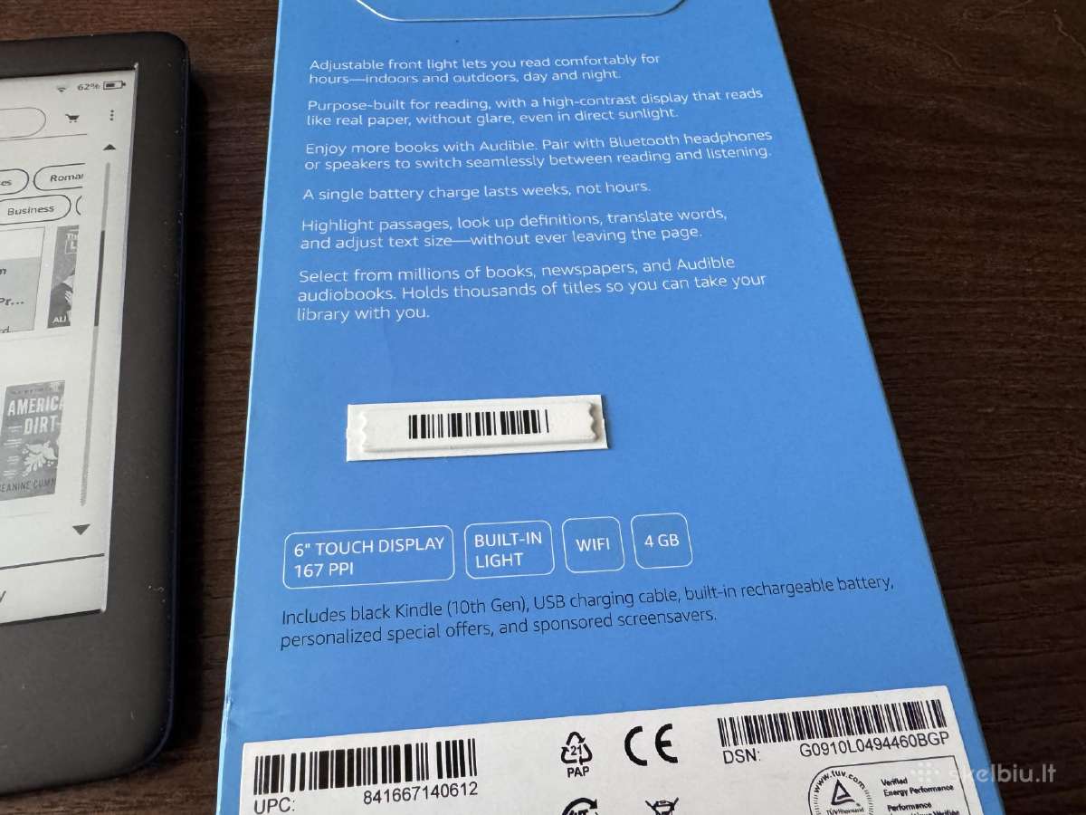 Kindle 10th gen. su apšvietimu - nuotraukos Nr. 2