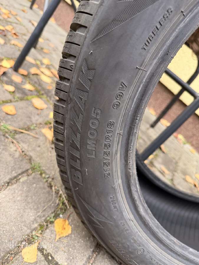 Bridgestone 215/55r18 99v Blizzak Lm005 XL - nuotraukos Nr. 2