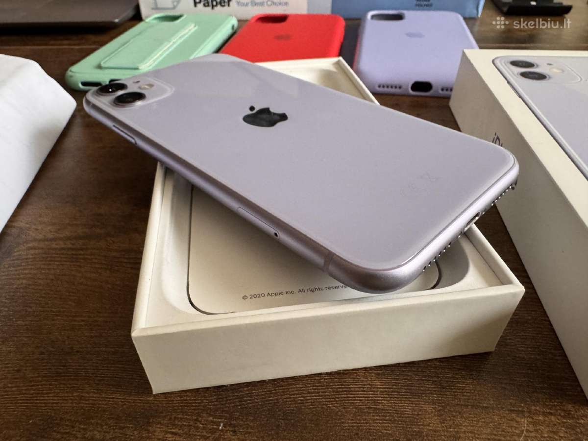 iPhone 11 64gb, 84% bat, su dokumentais, idealus - nuotraukos Nr. 8