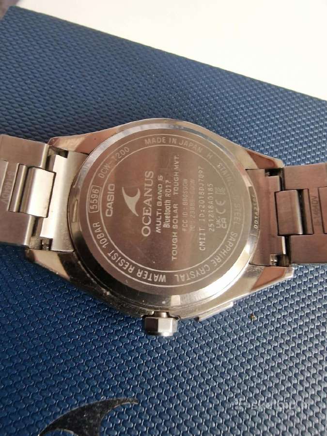 Casio Oceanus Ocw-t200s-7ajf Jdm 41.4mm - nuotraukos Nr. 5