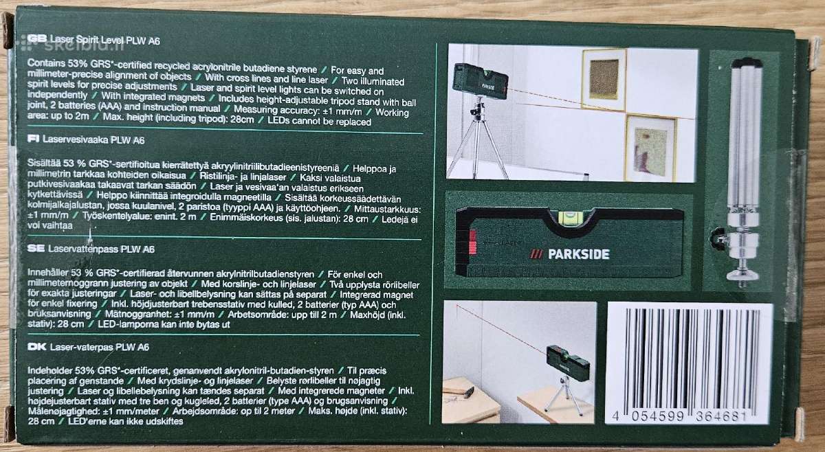Gulsčiukas kryžminis lazerinis - nuotraukos Nr. 2