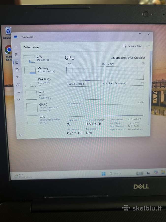 Dell vostro i7-10gen*16gb*10gb nvidia Mx - nuotraukos Nr. 10