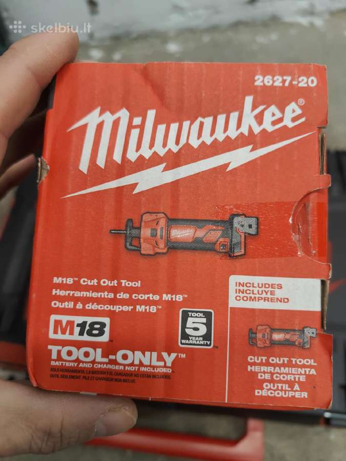 Gipso freza Milwaukee M18 - nuotraukos Nr. 6