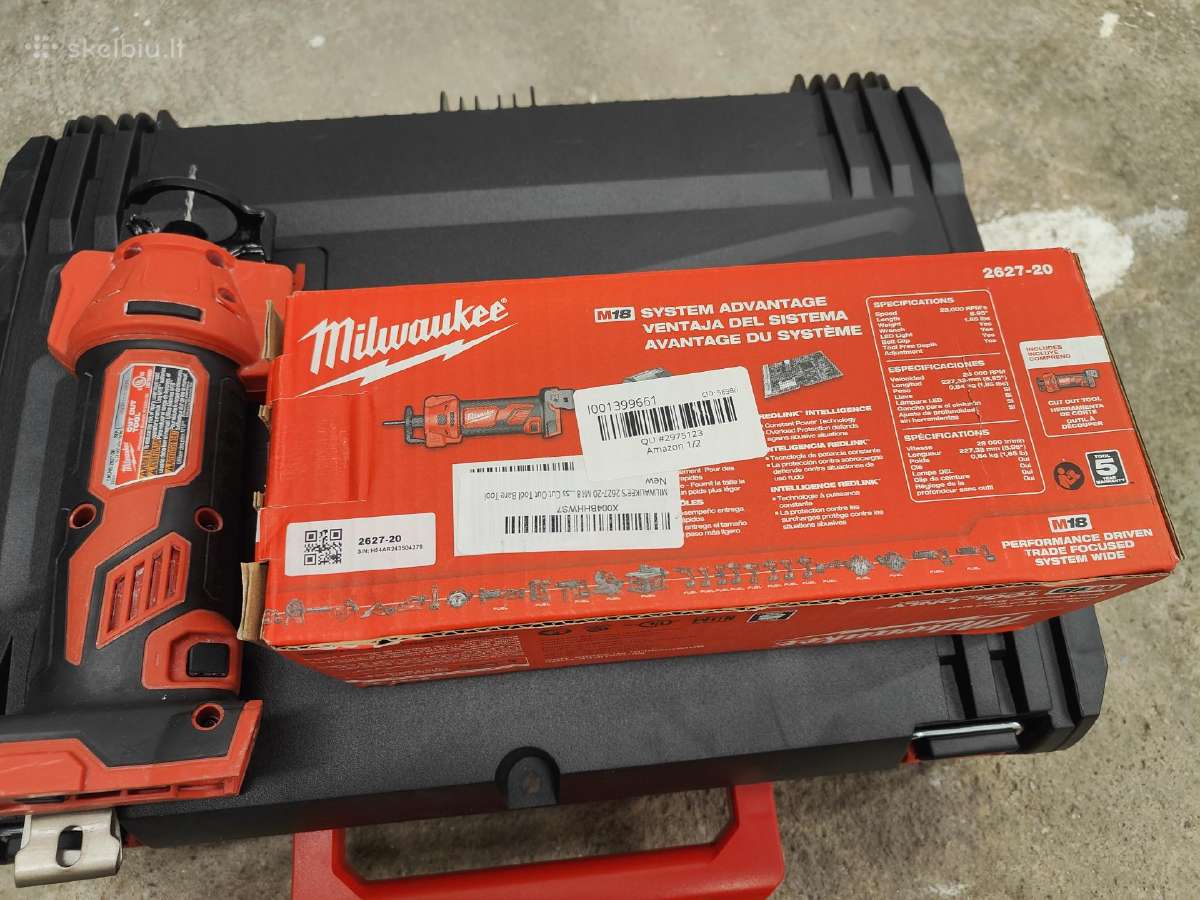 Gipso freza Milwaukee M18 - nuotraukos Nr. 8