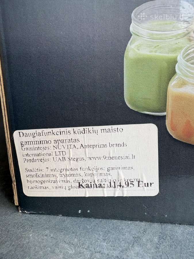 Daugiafunkcis kudikiu maisto gaminimo - atiduodu - nuotraukos Nr. 2
