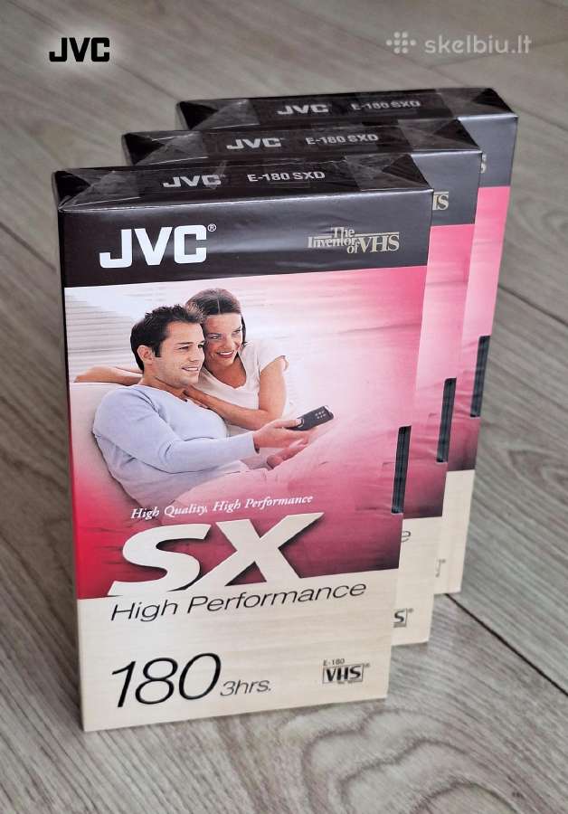 Originali JVC E-180 Vhs kasetė 180 min. - nuotraukos Nr. 2