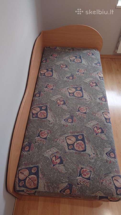 Viengulė lova su patalynės dėže - nuotraukos Nr. 2