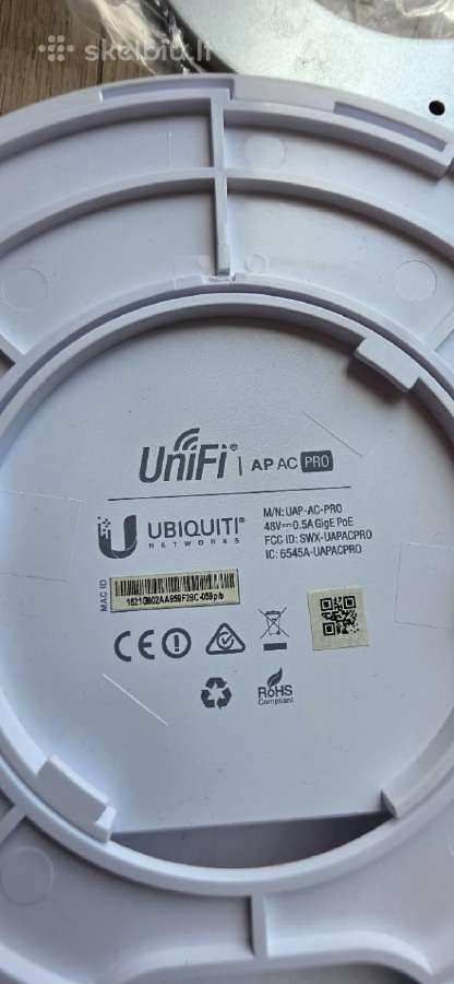 Ubiquiti Unifi Uap-ac-pro be Poe injektoriaus - nuotraukos Nr. 3