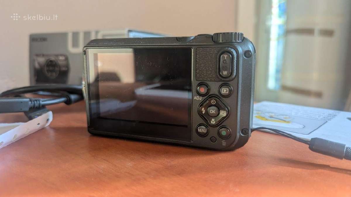 Parduodamas Ricoh Wg-6 Black atsparus kompaktiškas - nuotraukos Nr. 5