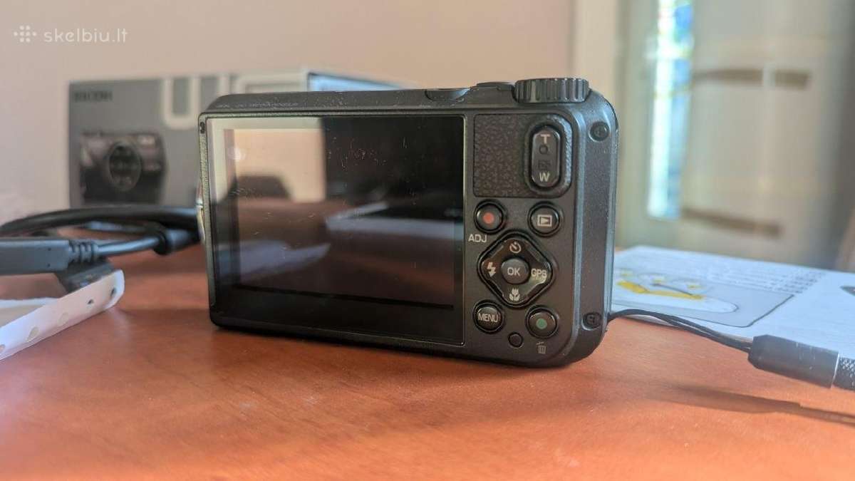 Parduodamas Ricoh Wg-6 Black atsparus kompaktiškas - nuotraukos Nr. 7