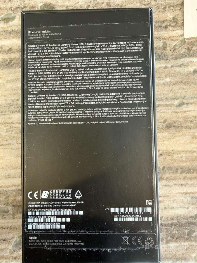 iPhone 13 Pro Max 128gb - nuotraukos Nr. 7