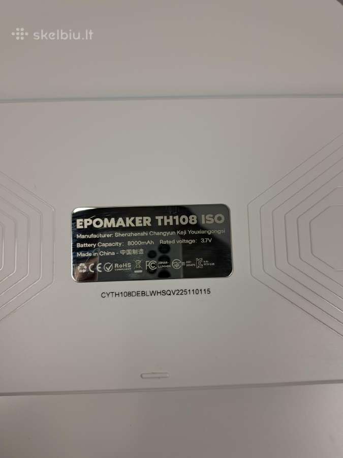 Epomaker Th108 belaidė magnetinė klaviatūra - nuotraukos Nr. 9