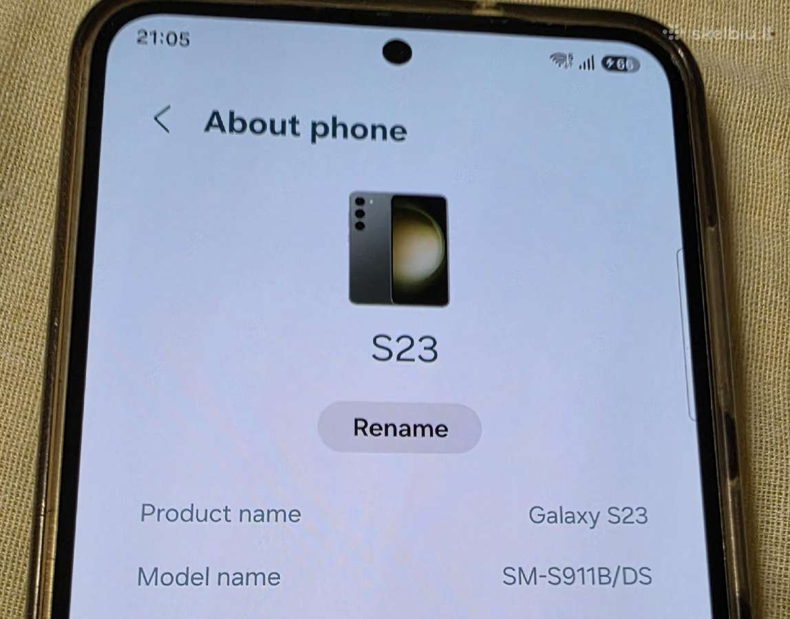 Samsung Galaxy S23 5G 128gb (sm-s911b/DS) - nuotraukos Nr. 4