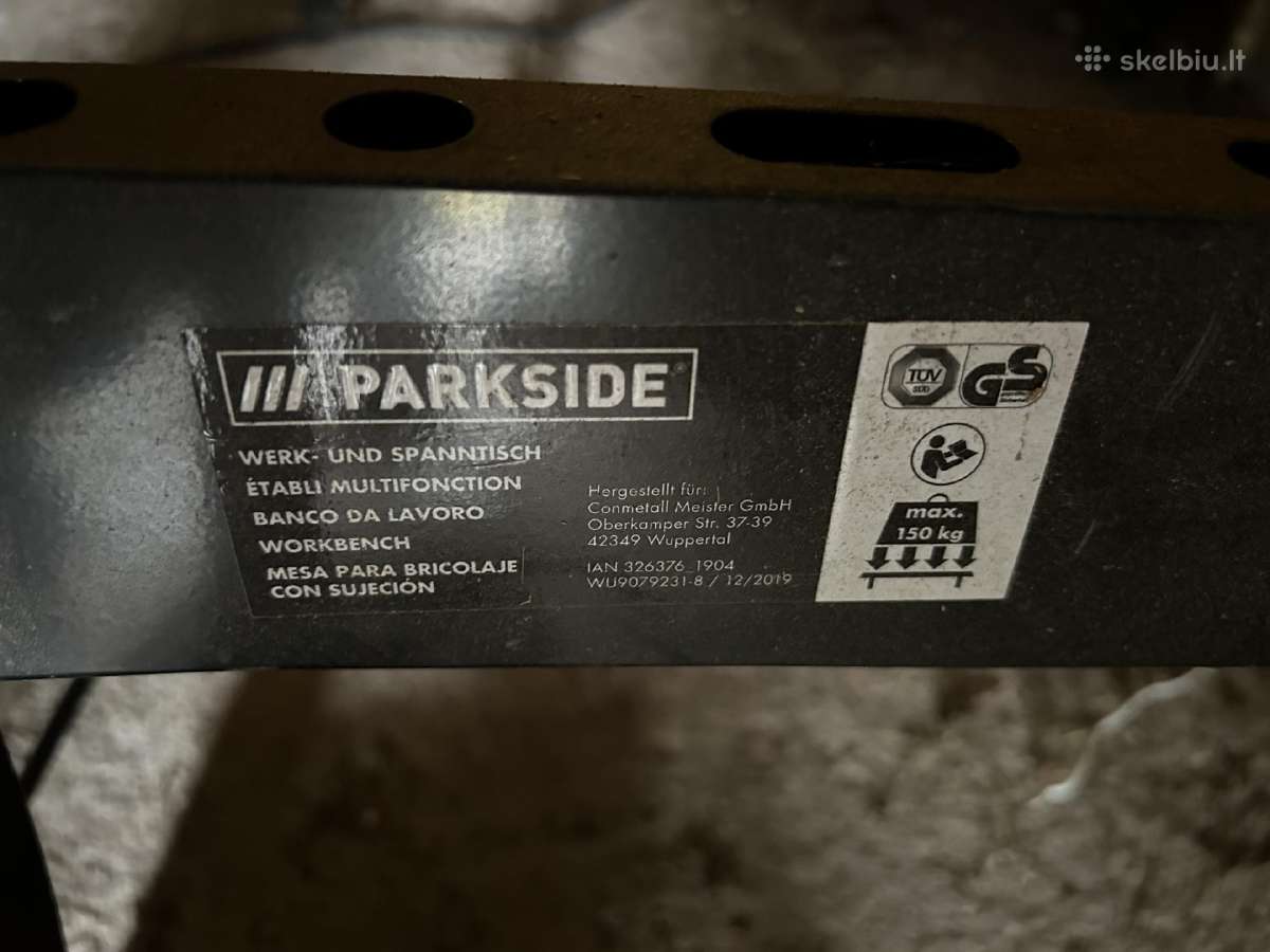 Stalinis diskinis pjūklas su darbastaliu Parkside - nuotraukos Nr. 9