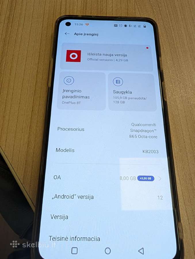 Telefonas Oneplus 8t - nuotraukos Nr. 3
