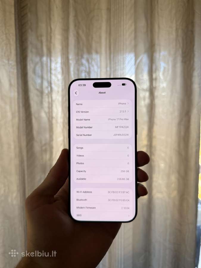 iPhone 17 Pro Max 256gb - nuotraukos Nr. 6