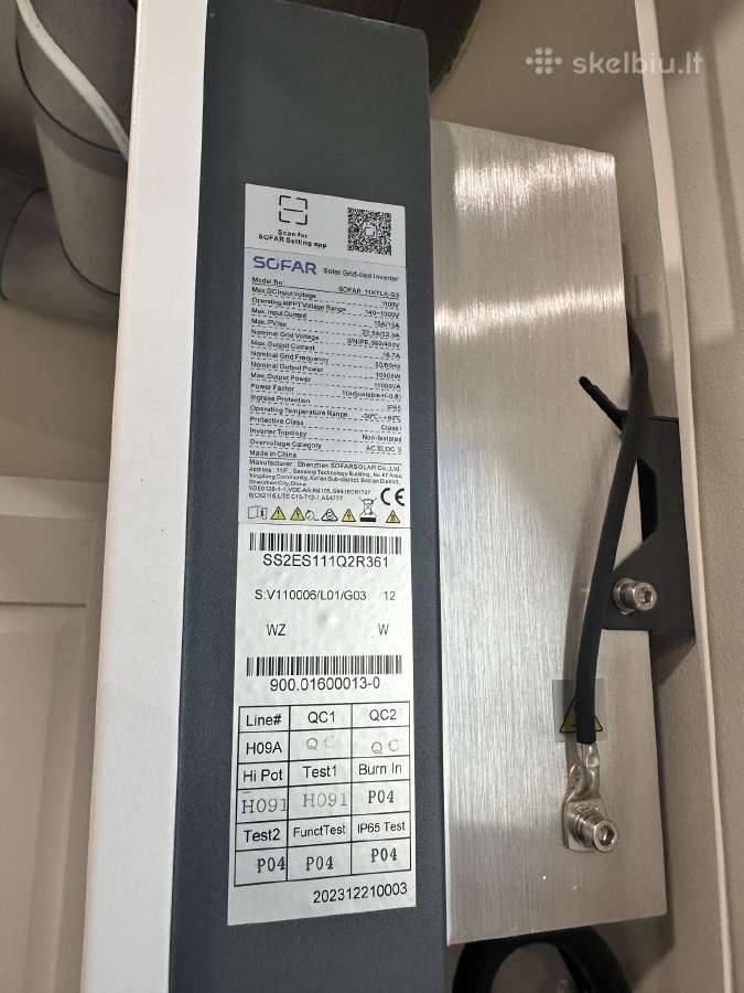 Sofar 11ktlx-g3 10 kw trifazis inverteris - nuotraukos Nr. 4