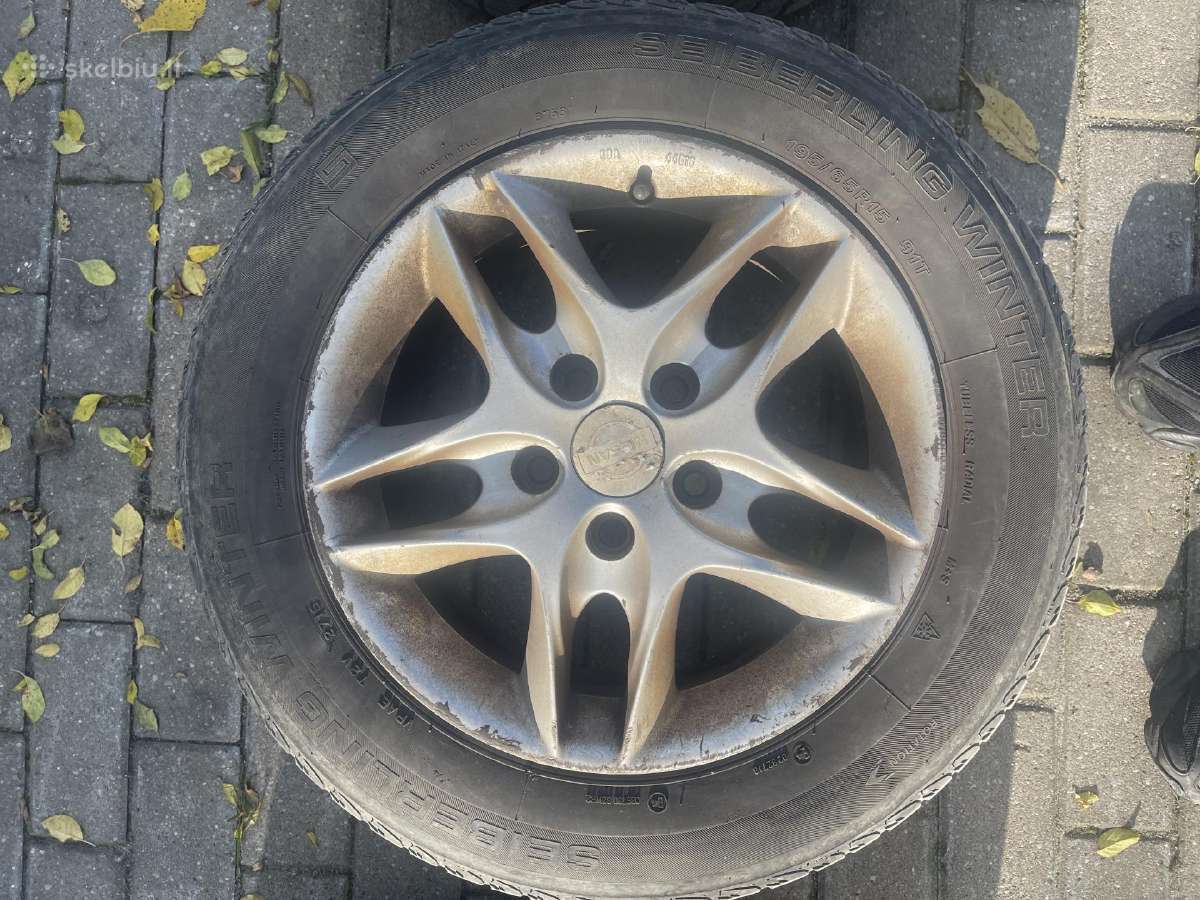 Nissan ratlankiai su žieminėm padangom - nuotraukos Nr. 3