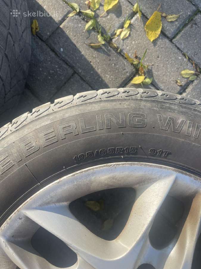 Nissan ratlankiai su žieminėm padangom - nuotraukos Nr. 6