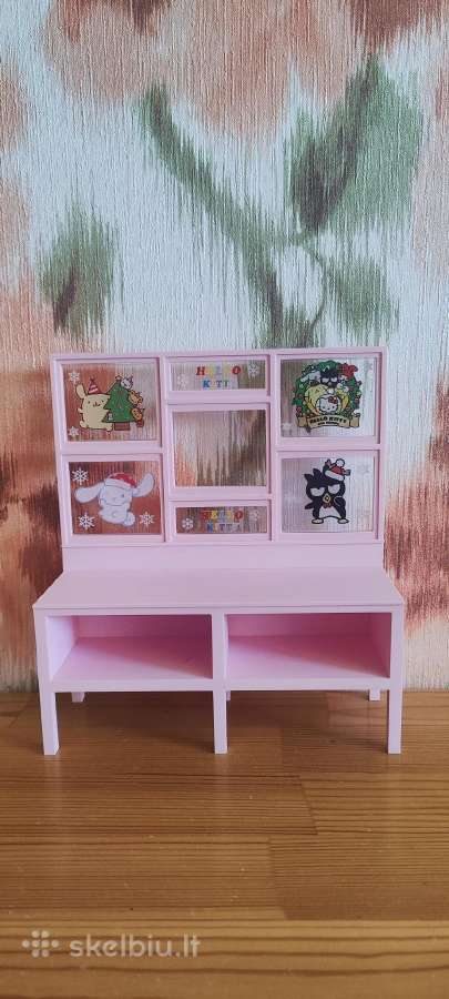 Vintažinis Sanrio Hello Kitty staliukas-spintelė - nuotraukos Nr. 2