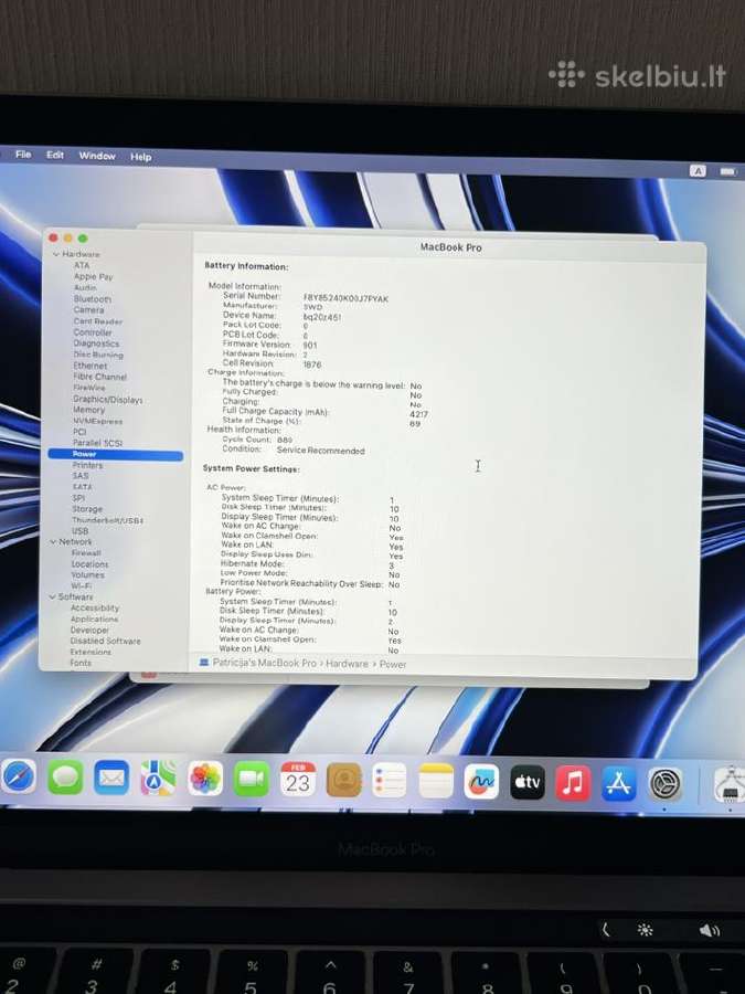 Apple MacBook Pro 13 (2018)/ 8 GB / 256 GB - nuotraukos Nr. 10