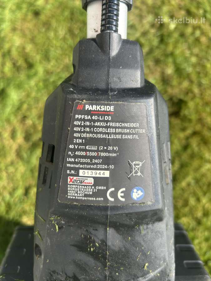 Parkside trimeris krumapjove - nuotraukos Nr. 5