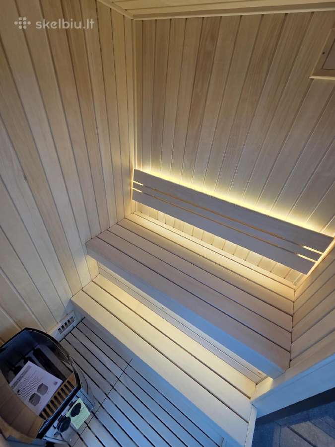 Premium mini pirtis su vitrina ir LED apšvietimu - nuotraukos Nr. 12