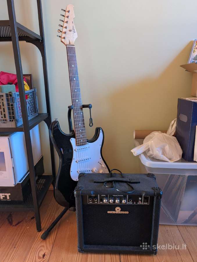 Elektrinė gitara St5 Bk su rinkiniu Starter - nuotraukos Nr. 2