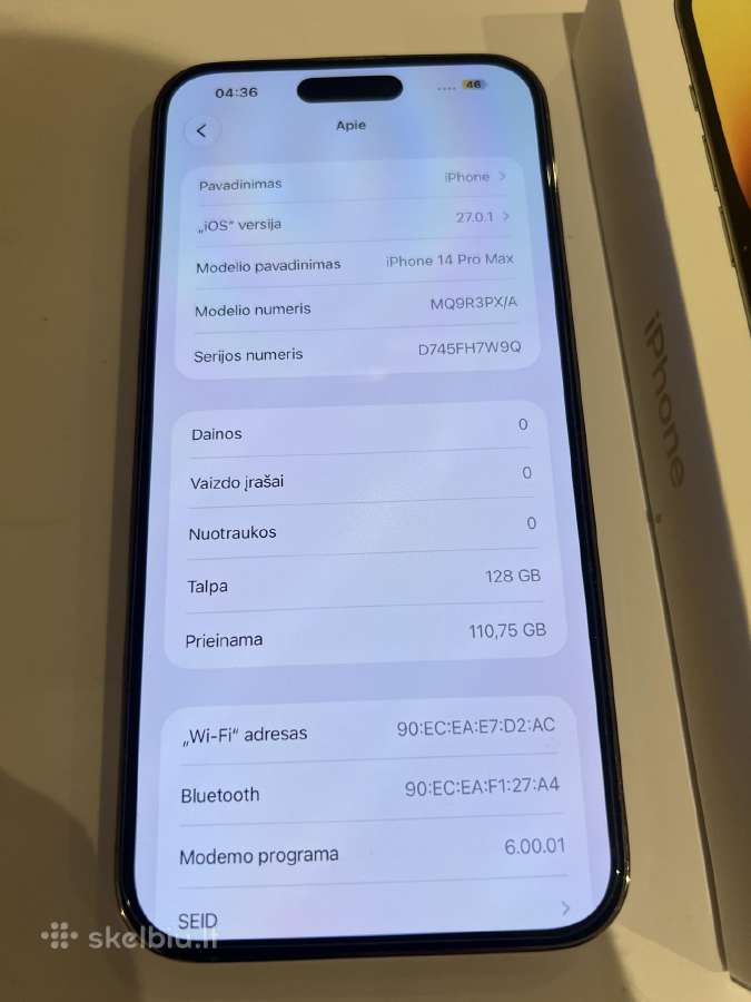 iPhone 14 pro max idealus - nuotraukos Nr. 5