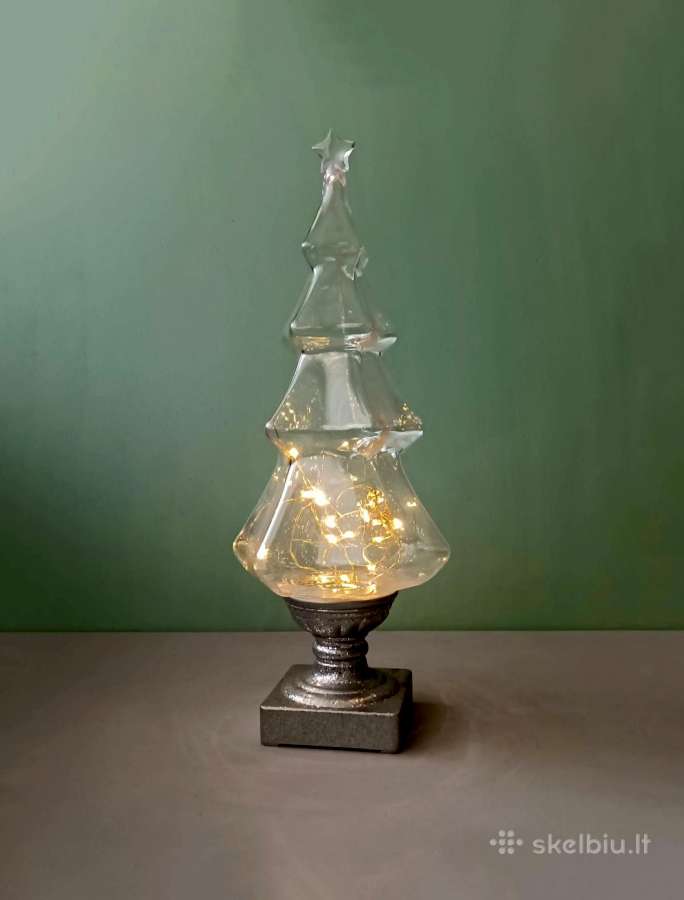 Šviečianti kalėdinė dekoracija, skaidri eglutė ant - nuotraukos Nr. 7