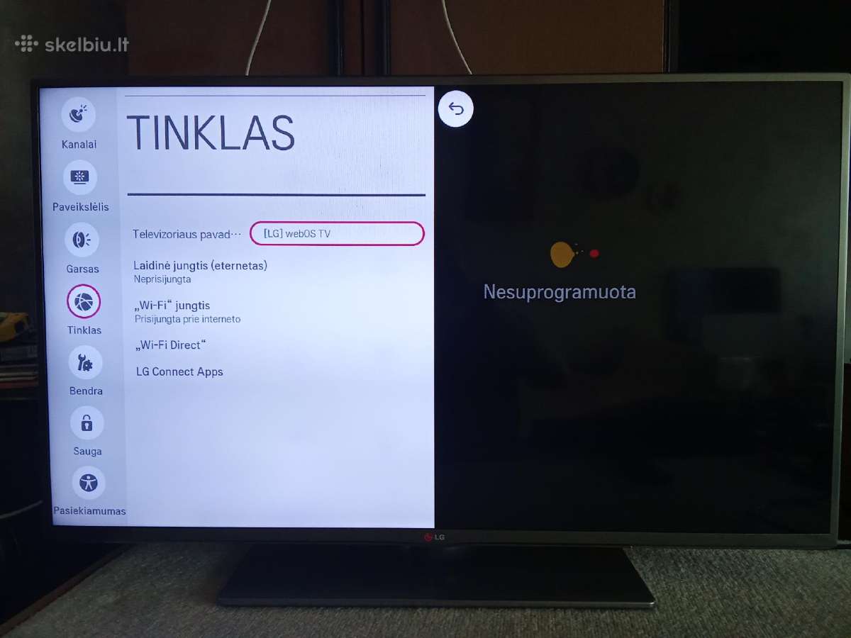 LG Smart WiFi 107cm - nuotraukos Nr. 37