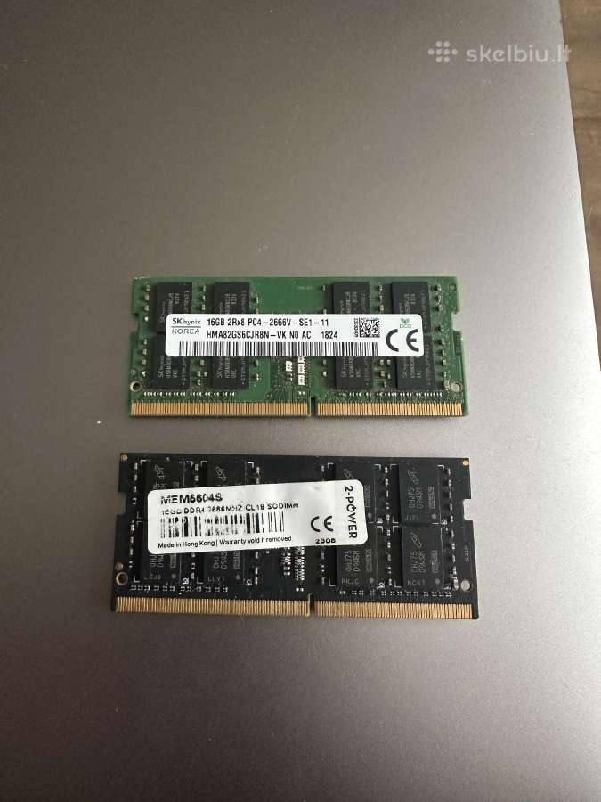 32gb (2 x 16gb) 2666mhz so-dimm RAM - nuotraukos Nr. 2