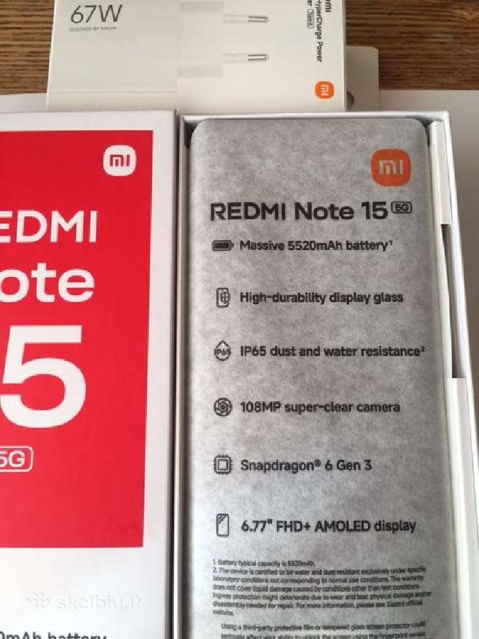 Parduodu tel. Redmi note 15 5G - nuotraukos Nr. 2