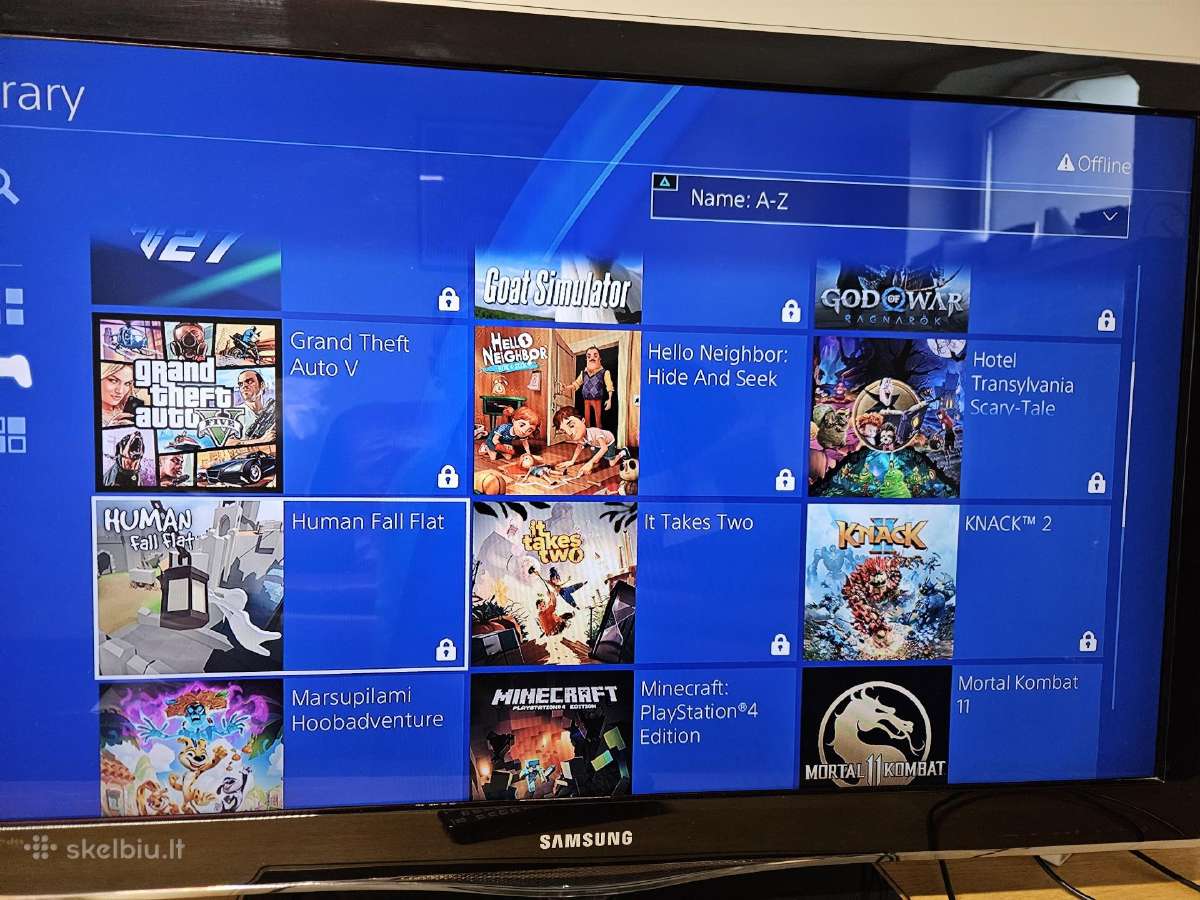 Atrištas ps4 su 2 pultais ir daug žaidimų - nuotraukos Nr. 5