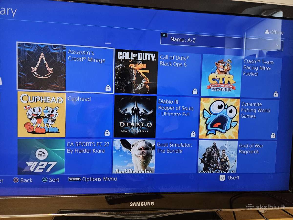 Atrištas ps4 su 2 pultais ir daug žaidimų - nuotraukos Nr. 6