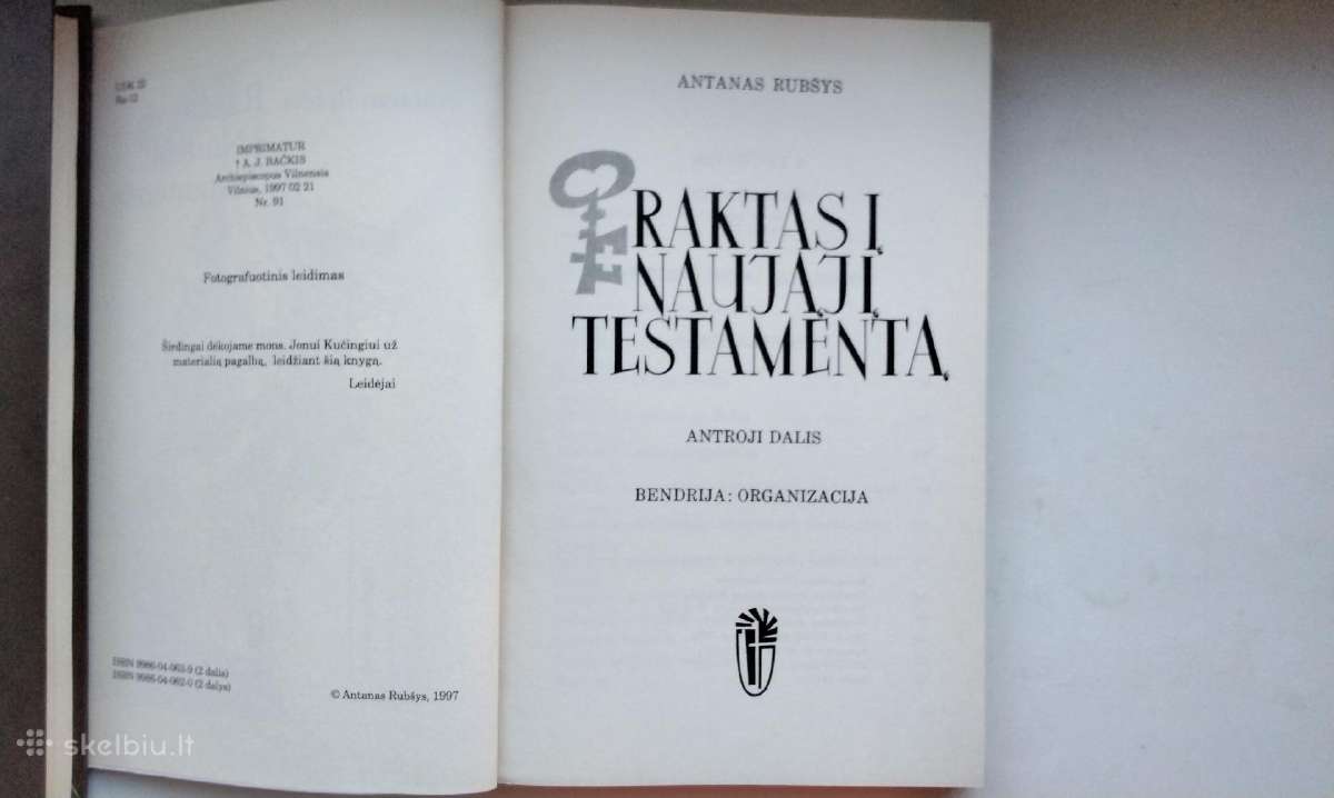 A. Rubšys. Raktas į Naująjį Testamenrą - nuotraukos Nr. 3