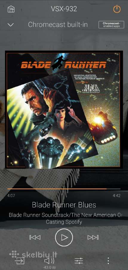 Pioneer vsx 932 Bt WiFi Atmos arc Spotify hireseq - nuotraukos Nr. 6
